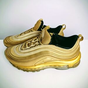 Nike Air Max 97 “Olympic Gold” Sneakers Men’s 8.5 – Metallic Gold & Black